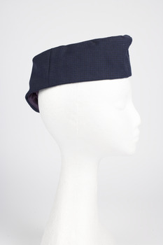 Pillbox hat, right side, Ansett Airways 1958-1964