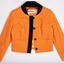 Orange cropped jacket created by Noeleen King