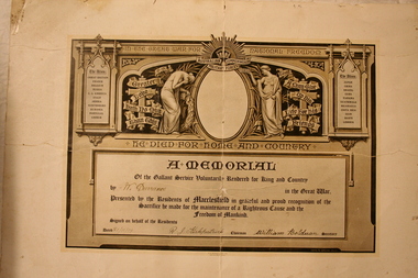 Memorial Certificate