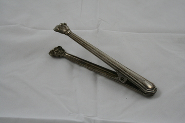 Domestic object - Siver plated sugar tongs
