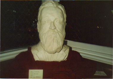 Colour Photograph, Jenny Sulwick, Bust of C A Nobelius, c. 1960