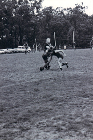 B/W Photograph, Emerald vs Yarra Glen at Avonsleigh Oval, 1970s?