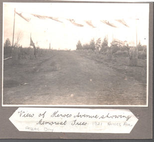 Photograph - Mounted Photograph, 25/4/1921