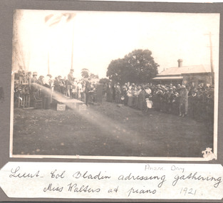 Photograph - Mounted Photograph, 25/4/1921