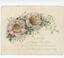 Postcard depicting floral design and New Year message
