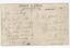 A faded message on the back of a postcard. 