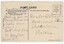 Hand-written message on left with address details of recipient on right.