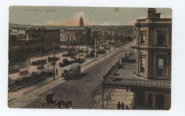 Postcard - Postcard of Sturt St, Ballarat, 1890s