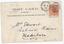 Handwritten address of recipient. Queen Victoria stamp with postmark.