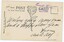 Back of postcard of Hanging Rock with handwritten message