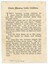 A yellowed postcard with paragraphs of black text printed on it.