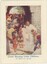 A postcard depicting Jesus Christ in a white robe embracing two children, as other children and adults line up to greet him.