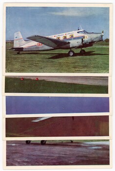 Group of five color postcards of Trans-Australian Airlines (TAA)