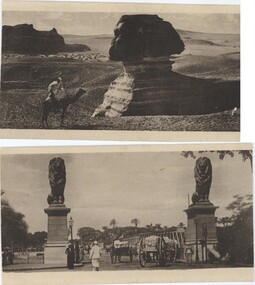 Two postcards on a white background.