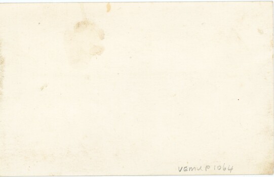 Back of photograph - no inscriptions
