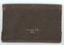 Front of closed wallet with inscriptions