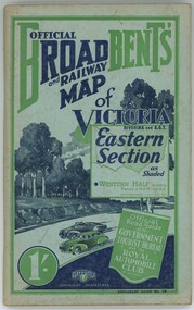 "Broadbent's Official road and railway map of Victoria Riverina and A.C.T. Eastern Section as shaded / Western Half including portions of N.S.W and S.A. sold separately"
"Official Road Guide of the Government Tourist Bureau and the Royal Automobile Club"