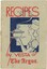 A recipe book's front cover with a blue illustration of a woman and red title text.