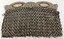 Silver mesh chainmail evening bag. Clutch style handles missing four stones - possibly moonstones.