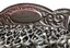 Maker's mark 'Patent' engraved inside clutch handle of evening bag.