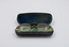 Glasses in case with cleaning cloth