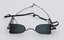 Railway safety glasses with strap.