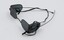 Side and above view of railway safety glasses with both side lens and front lens visible.