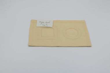 Sampler with the label of the maker, Phoebe Lewell