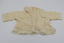 Back of jacket showing the lace edges of the arms, collar and bottom of jacket