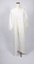 Front view of cream-colored nightdress - long with long sleeves.