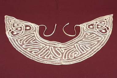 Lace Collar with tape ties.