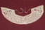 Back of lace collar with tape ties.