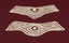 Other side of matching lace cuffs - one cuff has a more rounded end.