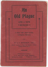 Front cover of booklet showing the title, author and publisher details
