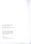 Inside front cover of booklet with two printed dedications and publication details