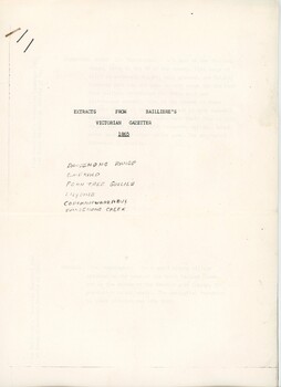 Front cover of copy of Gazetter showing title and some content information