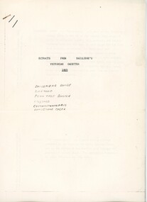 Front cover of copy of Gazetter showing title and some content information