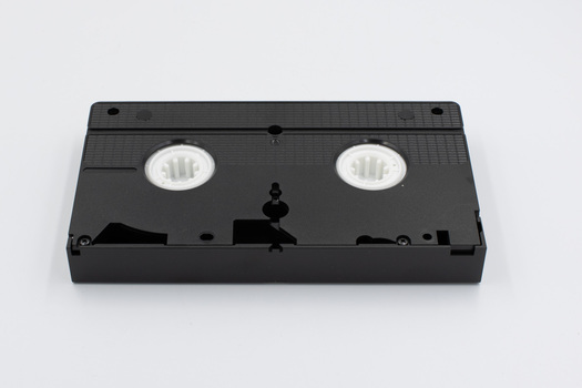 Underside of VHS tape.