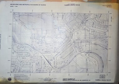 Transparency of topographical map printed from original paper copy - Emerald township 1989