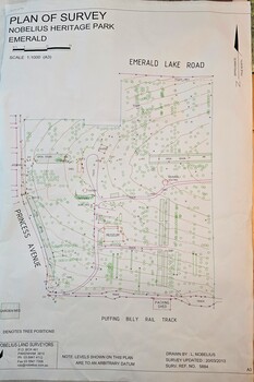 Nobelius Heritage Park, Plan of Survey 2013