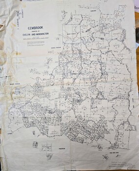 Image of Gembrook, Counties of Evelyn & Mornington land holding map 1967