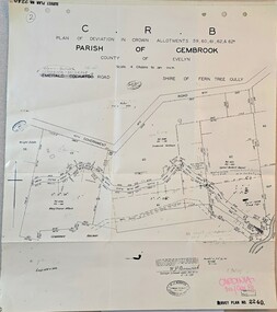 Alterations to allotments 59, 60, 61,62 & 62A for the formation of Belgrave-Gembrook Rd., 1929