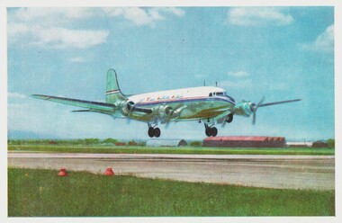 Postcard - Postcard of Trans Australia Airlines airplane (TAA) DC4 Skymaster