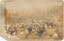 Sepia photograph depicting men and horses building a road amongst trees.