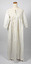 Front view of long, white cotton nightie on mannequin