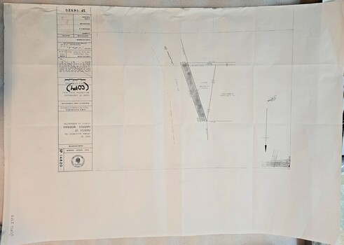 Image of map indicating road classification alterations Wellington Rd. 1978