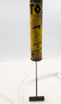 Plunger of Insect Sprayer with lettering and picture visible
