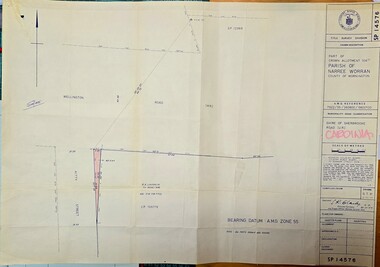 Crown Description - part of Crown Allotment 106 G1, Parish of Narree Worran