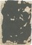 The rear of a photograph, with some handwriting in pencil and some damage to the backing.