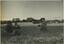 Black and white photograph of a landscape with a road